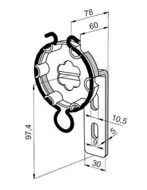 Somfy Antriebslager gekr&ouml;pft (9763607)