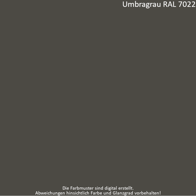 Farbe Behang - Umbragrau RAL 7022