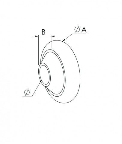 Eckermann Kugellager-Einsatz-Nylon, 12,3mm (14191)