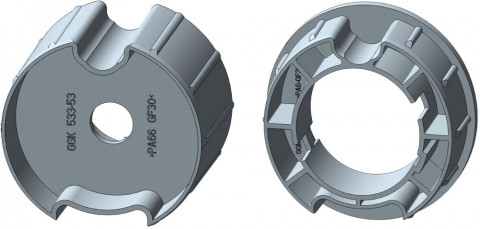 Rademacher Adapter Set D78/45 f&uuml;r Flach-/Rundnut