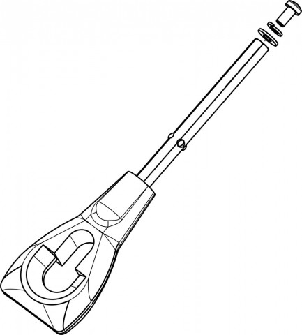 Rademacher Kurbel&ouml;se kurz 15 cm (96000002)