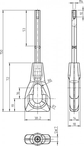 Rademacher Kurbel&ouml;se kurz 15 cm (96000002)