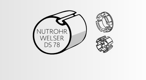 Somfy Adapter und Mitnehmer 78er Flach- und Rundnutwelle f&uuml;r LT50-Antriebe