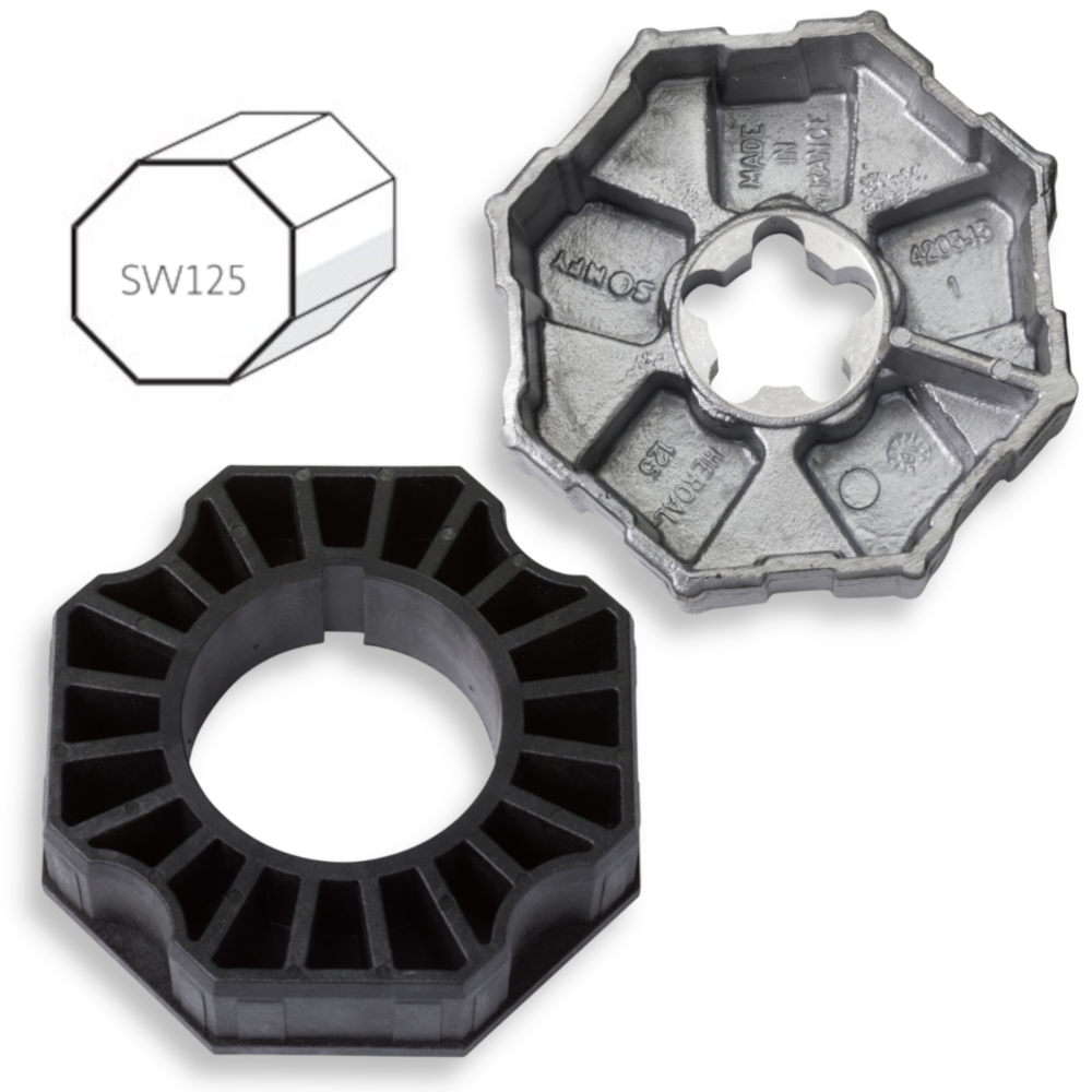 Somfy Adapter und Mitnehmer SW 125 f&uuml;r LT60-Antriebe