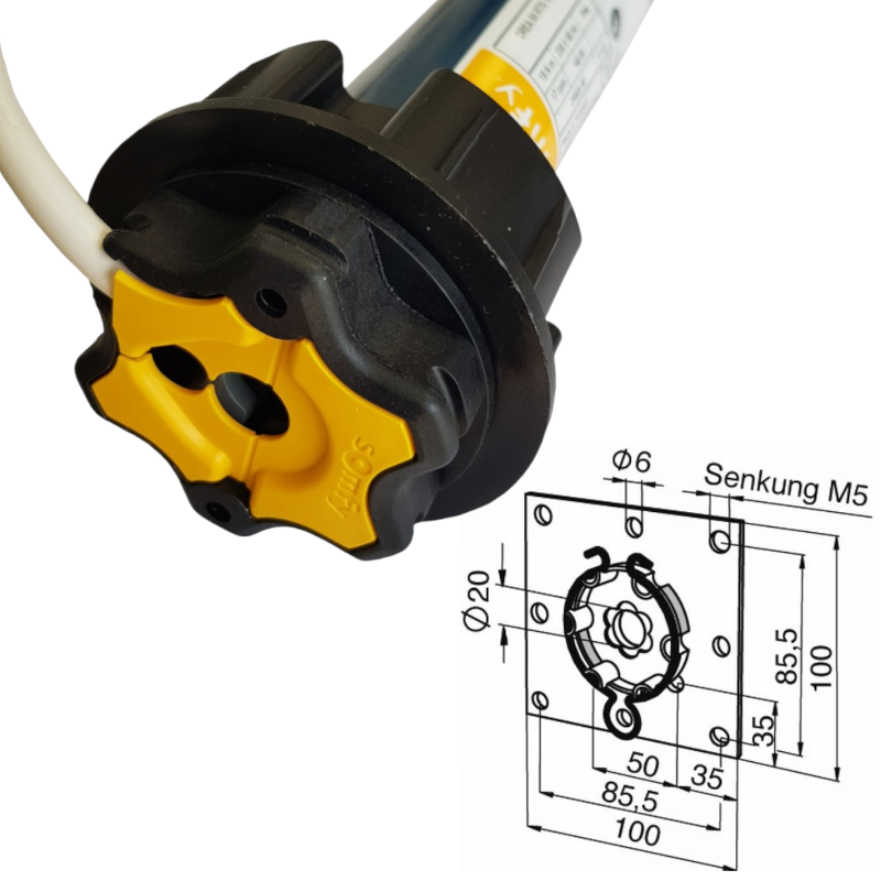 SOMFY Einsteckantrieb Orea 60 WT  55/17