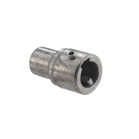 Somfy J4 Wellenadapter Rundwelle mit Nut 14 x 3,7 mm + M5x5 Gewindestift eingedreht (9014321)