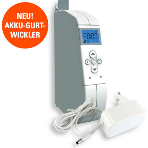 WIR eWickler eW320 Akku-Gurtwickler Comfort Aufputz f&uuml;r 17-23 mm Gurtband inkl. Netzteil