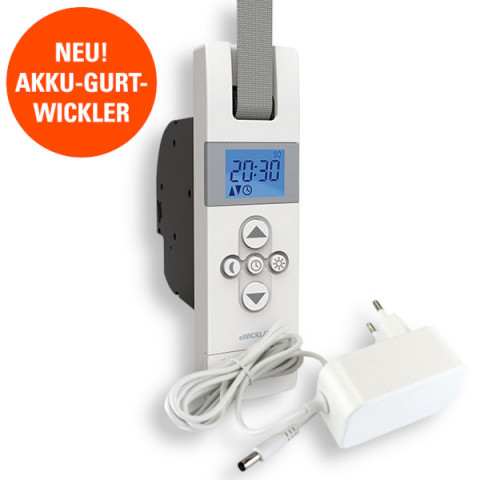 WIR eWickler eW420 Akku-Gurtwickler Comfort Unterputz f&uuml;r 17-23 mm Gurtband inkl. Netzteil